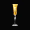 Amber Crystal Champagne Flute