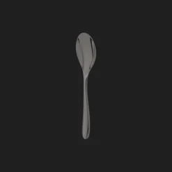 Black Stainless Steel Dessert Spoon