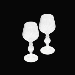 Blown Glass Red Wine Glass Set