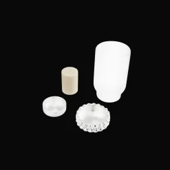 Borosilicate Glass Silver-Plated Hurricane