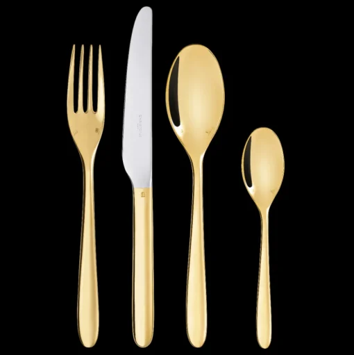 24-Carat 24-Piece Gold Flatware Set