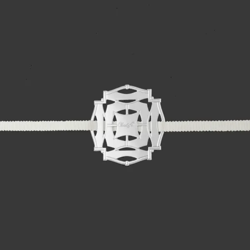 Celebration ornament Round - Silver Plated