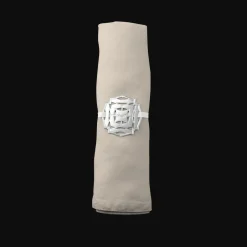 Celebration ornament Round - Silver Plated