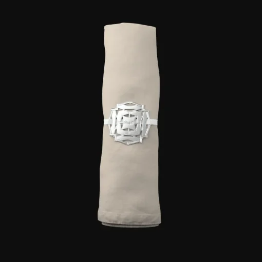 Celebration ornament Round - Silver Plated