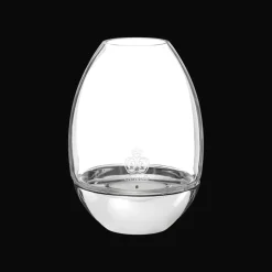 Clear Hurricane in Glass and Stainless Steel