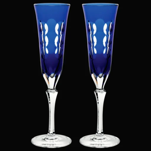 Crystal Champagne Flutes - Set of 2