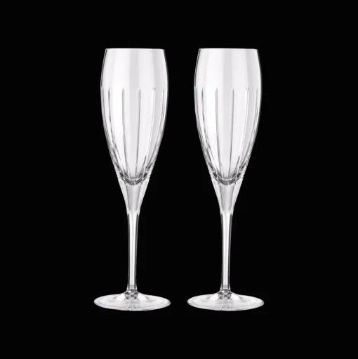 Crystal champagne flutes - Set of 2