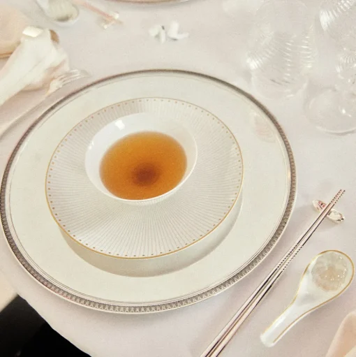 Dessert Plate Porcelain Gold