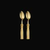 Gilded Silver-Plated Coffee Spoon Set