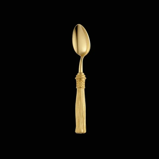 Gilded Silver-Plated Coffee Spoon Set