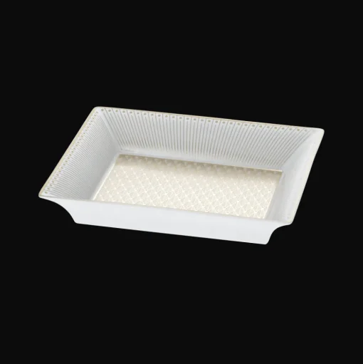 Gold Porcelain Trinket Tray Gift Box