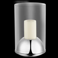 Large Stainless Steel Hurricane Candle Holder