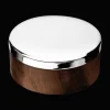 Large Wood Silver-Plated Box - 5 in