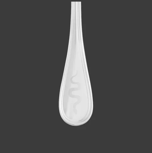 Lunar New Year Snake Engraved Silver-Plated Tea Spoon