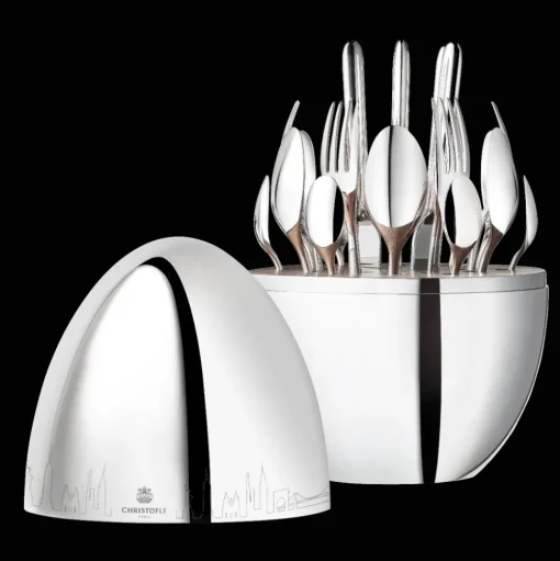 NEW YORK - Silver-Plated 24-Piece Flatware Set
