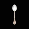 Partially Gilded Rose Gold Dessert Spoon