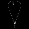 Pearl & Sterling Silver Lariat Necklace