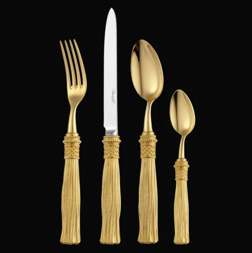 4-piece Silver-plated Gilded Individual place settings