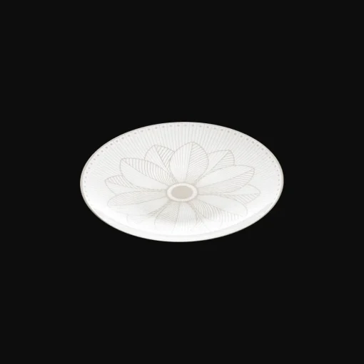 Porcelain Bread Plate Platinum Finish