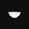 Porcelain Chinese Rice Bowl Platinum Finish