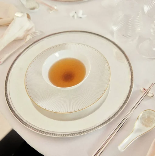 Porcelain Chinese Rice bowl Gold Finish