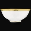 Porcelain Chinese Soup Bowl Gold finish