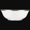 Porcelain Salad Bowl Platinum finish