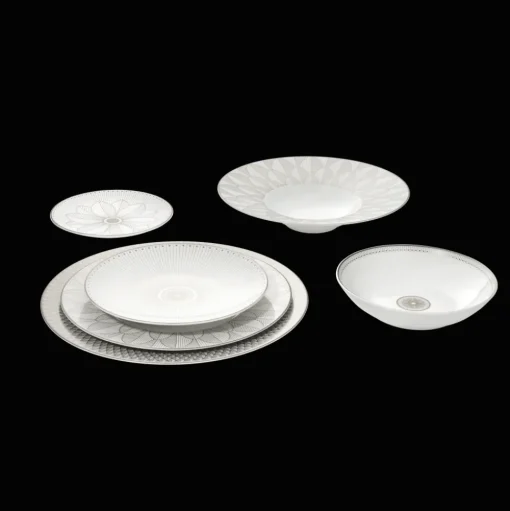 Porcelain Soup cereal bowl Platinum Finish
