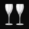 Red wine crystal glasses - Set of 2