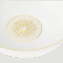 Set of 2 Porcelain Chinese Cups Gold Finish