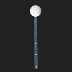 Silver plated measuring rod with veal Italian leather