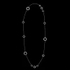 Silver Plated Multi-Ring Layering Necklace