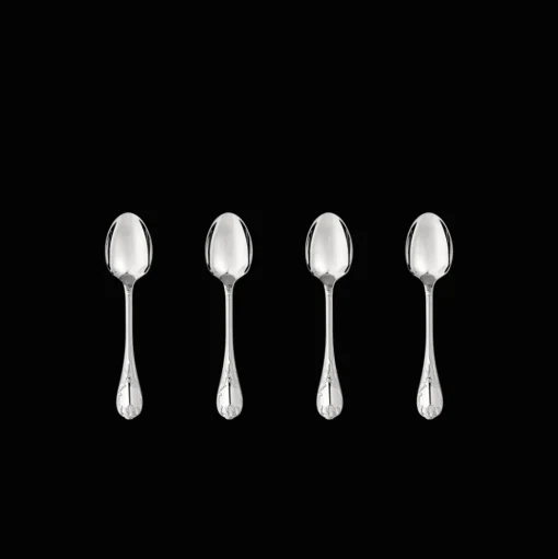 Silver plated Set of 4 espresso spoons
