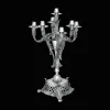 Silver plated seven light candelabra