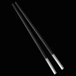 Silver-Plated Black Chinese Chopsticks