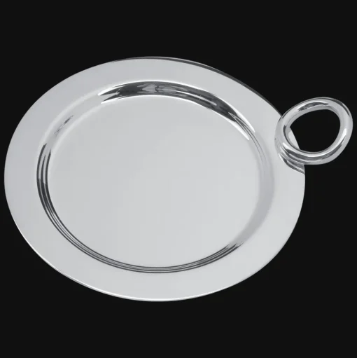 Silver-Plated Bottle/Carafe Coaster