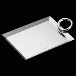 Silver-Plated Business Card Tray - 5 x 3.5 in