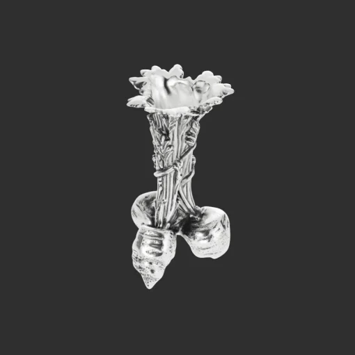 Silver-Plated Carrot Bunch Shape Vase