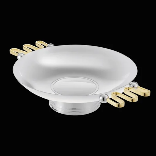 Silver-plated Centerpiece with Gilded Handles