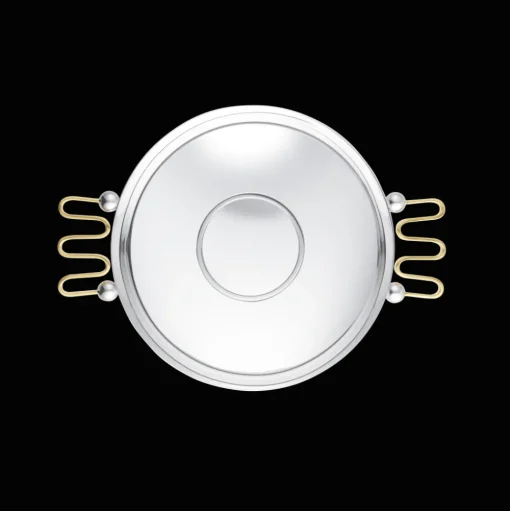 Silver-plated Centerpiece with Gilded Handles