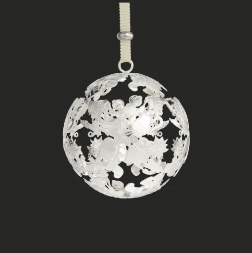 Silver-Plated Christmas Ornament 2024 Edition - Silver