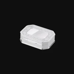 Silver-Plated Cut Edges Trinket box
