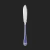 Silver-Plated Fish Knife - Marbled Blue
