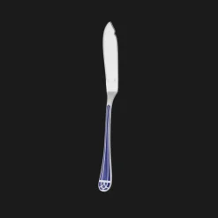 Silver-Plated Fish Knife - Marbled Blue