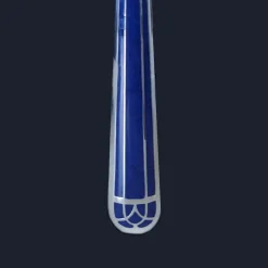 Silver-Plated Fish Knife - Marbled Blue
