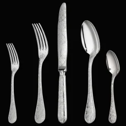 Silver-Plated Five Piece Flatware Set