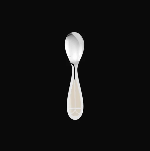 Silver-plated Flatware set for baby (2 pieces) - Ivory