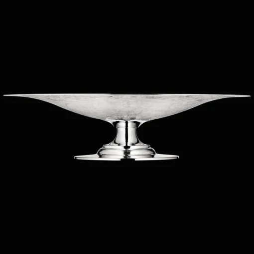 Silver-Plated Fruit Bowl with Pedestal Base
