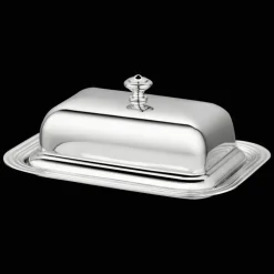 Silver-Plated Lidded Butter Dish