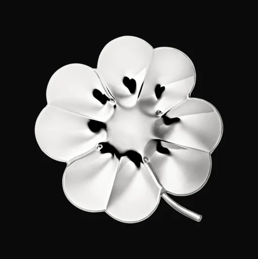 Silver-Plated Lucky 4-Leaf Clover Bowl